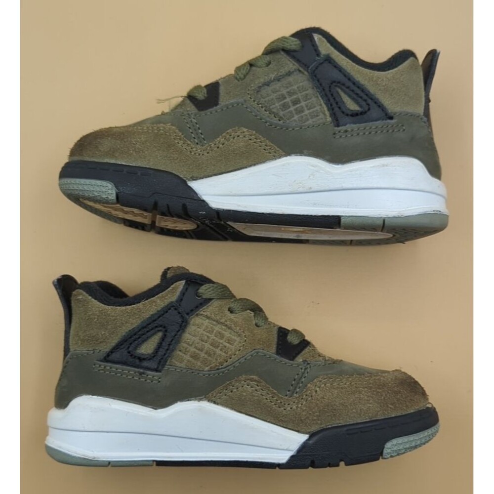 Nike Air Jordan 4 Retro SE Craft Medium Olive TD Size 8C FB9930-200 - Picture 11 of 11